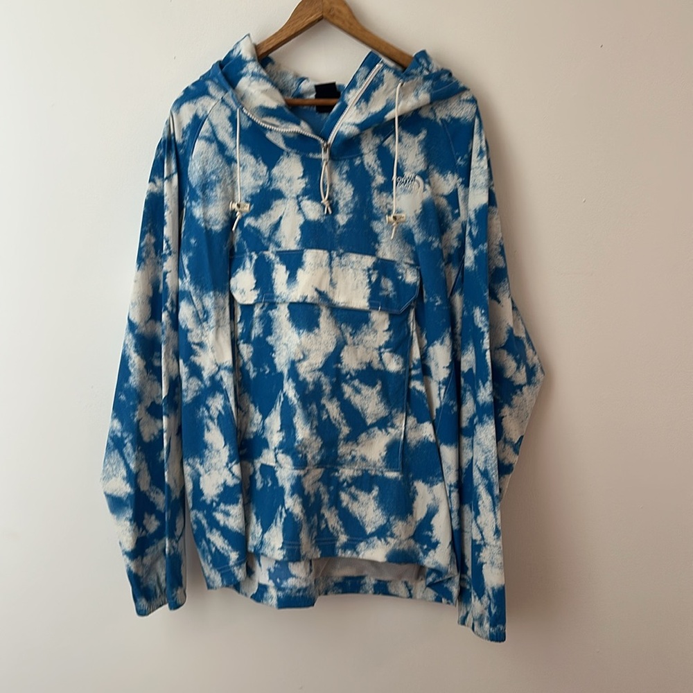 MSRP $99 NWT The North Face Men's Large Printed Pull On Hoodie Retro Dye Print